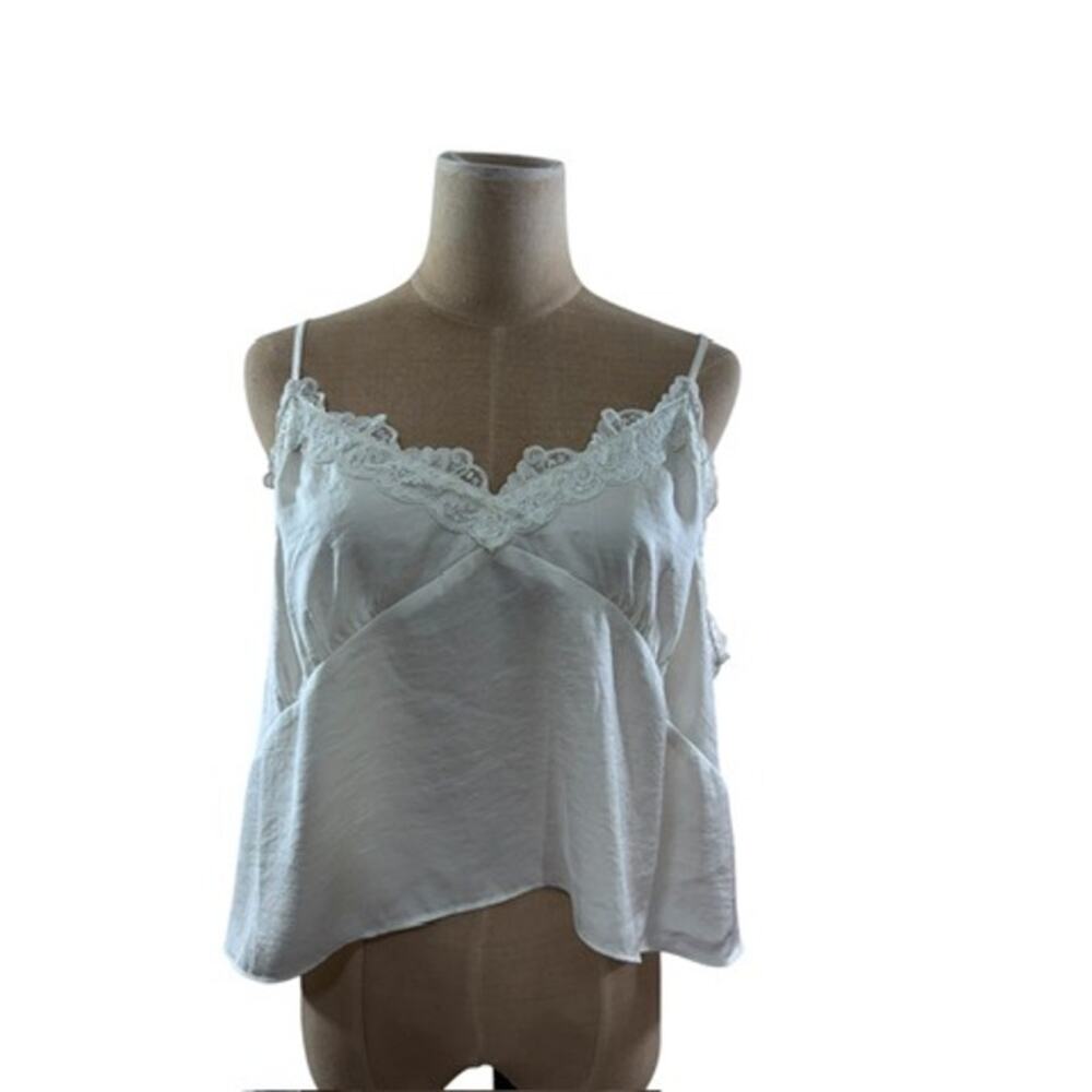 "ABOUND" Cream Colored Cami, Babydoll,‎ Sexy, Cropped, Spaghetti Straps, Office